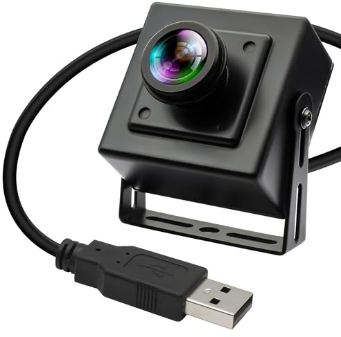 ELP 12MP 4K USB-Kamera,120 fps High-Speed-Webcam mit Sternenlichtfunktion für schwache Beleuchtung 185°-Fisheye-Weitwinkelobjektiv, Plug & Play für Lightburn Inspektion Mikroskop und 3D-Drucker