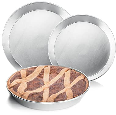 Contital - Tortiera in Alluminio Professionale per Torte Dolci e salate Riutilizzabile Made in Italy, Bordo a G Antiaderente (D24G)