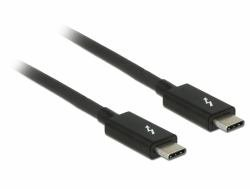 DeLOCK 84845 - - Thunderbolt-Kabel - USB-C (M) bis USB-C (M) - 20 V - 5 A - 1 m - 4K Unterstützung - Schwarz