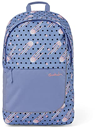 Satch Fly - Rucksack für die Freizeit, Rückenpolster, großes Hauptfach - Catch Up - Hellblau