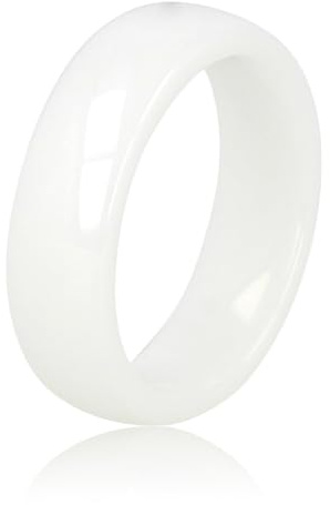 My Bendel Schwarzer Ring aus Polierter Keramik | Keramikring für Frauen | Ring ist Unzerbrechlicht | Keramikringe Damen Bleibt glänzend und Krazt Nicht | mit Luxuriösen Geschenkverpackung