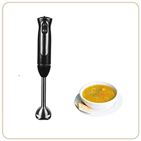 LITTLE BALANCE 8459 Speed Inox 600, Mixeur plongeant, 8 vitesses, Turbo, anti-éclaboussures, 600 W, Inox