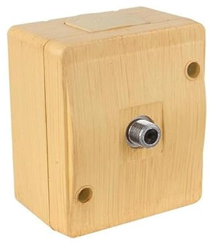 Aufputz Sat Stecker Enddose Holz Optik/Holzfarben · Buche/Kiefer Imitat · IP44 / für Feuchtraum geeignet · Mutlusan · AP Serie NEMLIYER