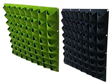 SUPVOX 1 x Pflanzen-Wand-Pflanzgefäß, 12 Taschen, Filz, Wachstumstasche, Hängender Pflanzgefäß, für den Außenbereich, Sukkulenten, Wandmontage, Kleiderständer, Erdbeer-Tasche