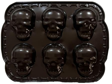 halloween backform totenkopf, 20 x 15 x 2 cm totenkopf 2PCS backform metall, Schädel Form Backblech, Aluminium Schädel Schokoladenformen Für Kuchen, Fondant, Schokolade,Gelee, Leicht zu Lösende