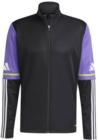 adidas Herren SQUADRA25 TRAINING JACKET, Black / Purple Rush, L