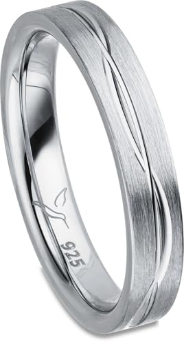 Kolibri Rings 925 Silber Ring Verlobungsring Partnerring Ehering Freundschaftsring Unisex - Inkl. Gratis Gravur und Etui