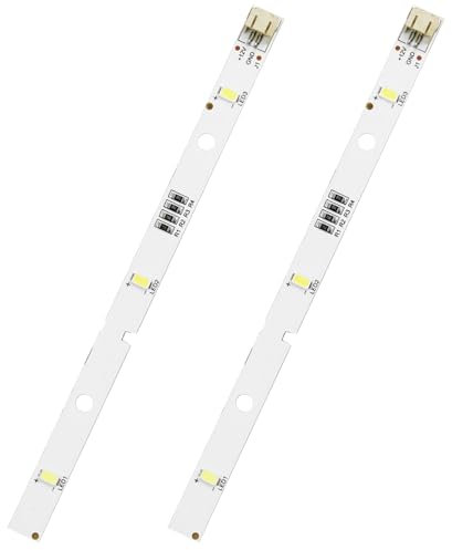 2 Stück LED-Lichtleiste, LED Kühlschranklampe für Rongsheng/Hisense Kühlschrank, Lichtleisten für kühlschrank,Ersatz-Kühlschranklampe kompatibel E349766 MDDZ-162A 1629348 DC12V 2W, Kühlbeleuchtung