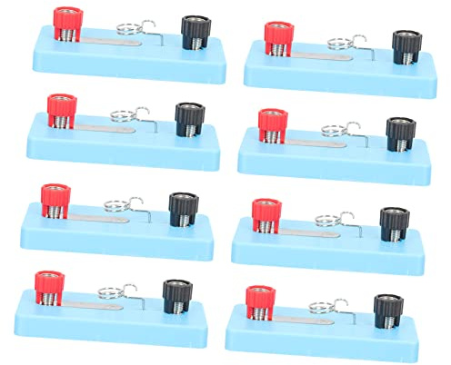 TOYANDONA Lot de 8 Douilles pour Mini-ampoules Électriques Bleu, Matériel de Circuit pour Élèves, Kit D’électroaimant Simple, Support D’ampoule à Vis, Kit Pédagogique pour Expériences
