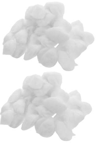 Veemoon Paquete De 2 Bolas de Algodón y Duradero para Limpieza y Aplicación de Loción Removedor de Maquillaje y Esmalte para Doméstico y Cuidado Facial