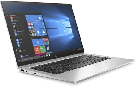 HP EliteBook x360 1030 G7 13,3 Zoll Touch Display Intel Core i5 10310U 256GB SSD Festplatte 16GB Windows 11 Pro Fingerprint Webcam Notebook Laptop (Generalüberholt)