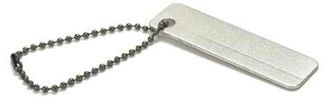 LSTTBO Lima per affilare la lima dell'amo da pesca con portachiavi grana fine e media