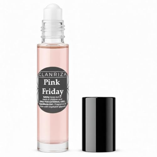 CLANRIZA 10ml Roll-On Glass Bottle Pink Friday Fragrance Oil For Women