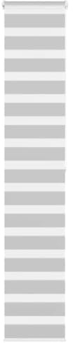 Doppelrollo Hellgrau 50x200 cm, Stoffbreite 45,9 cm, Polyester Zebra-Jalousien, Blickdicht, für Fenster, Innenbereich, Wohnzimmer