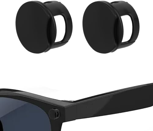 Fukaisu Lot de 2 Cache-Lumière pour Meta Lunettes, Protection Caméra Coulissante Bloc-Capteur Flash LED Autocollants Cache-Objectif de Confidentialité Compatible avec Meta Skyler Headliner HSTN