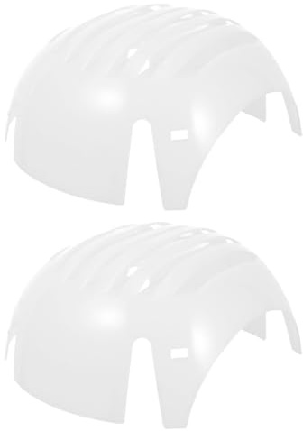 SHOWERORO 2pcs Lightweight Pe Baseball Bump Cap Inserts for Head Protection, Convenient for Storage, White Safety Bump Cap Inserts for Industrial Work Use