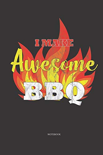 Notebook: BBQ Notebook / Diary / Journal with 120 Blank Lined Pages Large Women, Girl, Man, Family