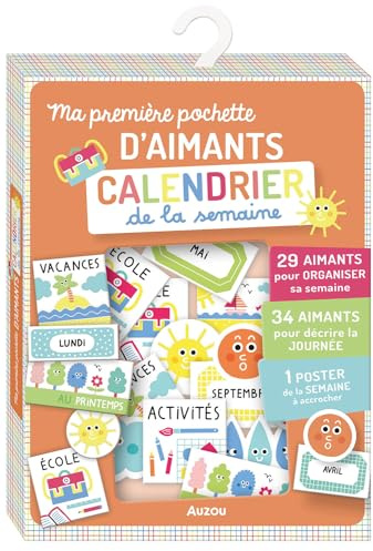Ma pochette d'aimants - calendrier de la semaine