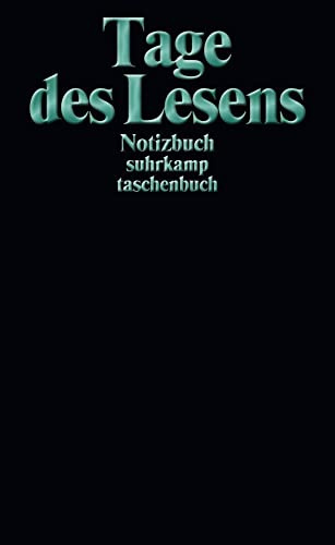 Notizbuch »Tage des Lesens«: Softcover, A6, Blanko, 192 Seiten (suhrkamp taschenbuch)