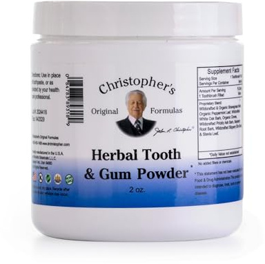 Christopher's Original Formulas Herbal Tooth & Gum Powder | Natural Oral Care Powder | Plant-Based Alternative to Toothpaste