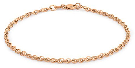 Carissima Gold Damen Hollow 2.1mm Diamantschliff Prinz von Wales Armband 9k (375)