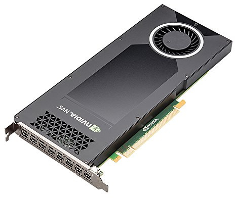 PNY NVIDIA NVS 810 Carte Graphique Professionnelle 4 Go DDR3 PCI-Express Low Profile 8XDP (VCNVS810DP-PB) Noir