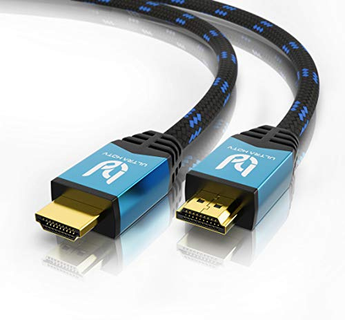 Ultra HDTV 4K HDMI-kabel - 10 meter höghastighets HDMI 2.0b-kabel - 18 GBit/s - 4K@60Hz - upplösning upp till 4096x2160 - kinkskydd