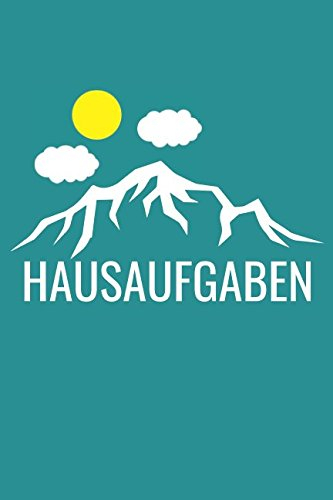 Hausaufgaben: Hausaufgabenheft Mit Bergen