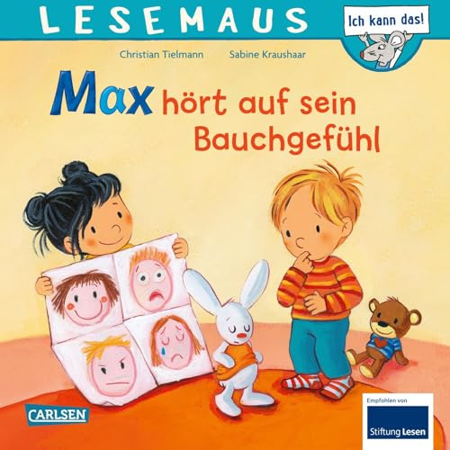 LESEMAUS 34: Max hört auf sein Bauchgefühl: Warmherziges Bilderbuch über den Umgang mit Emotionen | für Jungen und Mädchen ab 3 Jahre (34)