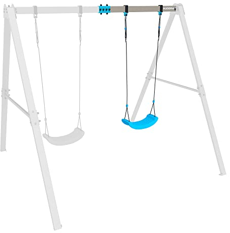 HUDORA Schaukel Vario - Ergänzungsmodul Schaukelsitz für Kinder - erweiterbares Schaukelset mit höhenverstellbaren Schaukelseilen für bis zu 50kg pro Sitz - Spielgerät mit optionaler Erweiterung