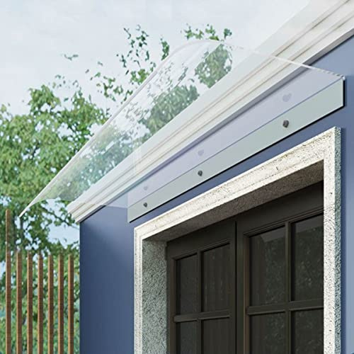 Door Window Awning Outdoor Polycarbonate Hollow Sheet Patio Canopy, Door Eaves Overhead Canopy, UV Rain Protection Perfect Decoration (Color : Facade Installation, Size : 40X100cm)