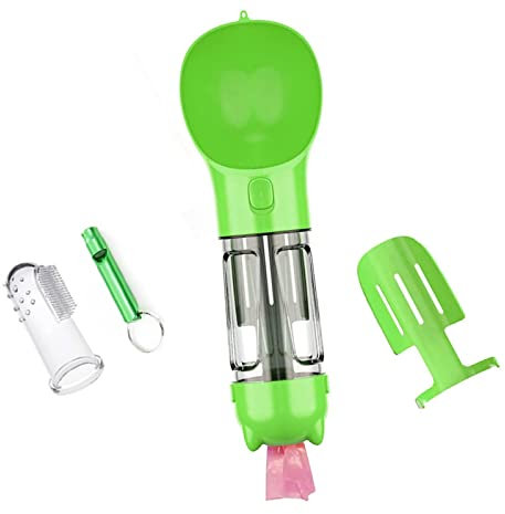 MYSUNBAR Tragbare Haustier Wasserflasche Hund Katze Trinkflasche,Pet Travel Water Drink Flasche (300ml, Grün)