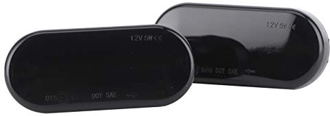 Tefola 2 uds luces LED de marcador lateral de coche, indicador de giro de guardabarros, lámpara lateral de coche modificación de coche apta para Bora ahumado