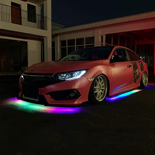 LED Unterbodenbeleuchtung Auto, LED Chassis Light mit Sprachsteuerung und Anwendungssteuerung, Auto Sachen Gadgets für Deko