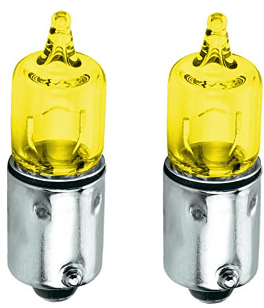 cyclingcolors 2x glühbirne 12V 10W BA9S gelb glühlampe birne auto motorrad scheinwerfer