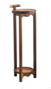 HIHELO Pflanzenständer Indoor Bambus-Pflanzenregal Innenboden Blumentisch Blumenladen-Ausstellungsstand Balkon Mehrschichtiges Bonsai-Pflanzenregal Topfständerhalter (Size : Small)
