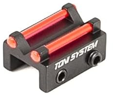 Toni System 1 pc Tacca de visée bindella largeur 6 mm pour fusil, fibre optique 1,5 mm