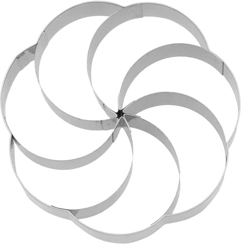 Ausstechform Kipferlkranz – Birkmann – Edelstahl, 10 cm, rostbeständig, polierte Naht, für 7 Vanillekipferl, Ausstecher für Weihnachtsplätzchen & Ausstechformen