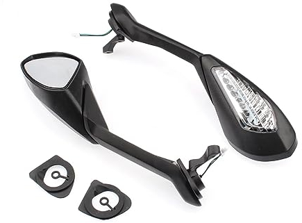 BLNETU Motorradspiegel Motorradspiegel Für Ducati 939 Für Supersport S 2017 2018 2019 2020 Motorrad Links Rechts Rückspiegel Blinker Rückspiegel Motorradspiegel