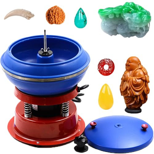 ylpddmm 110 V~220 V, 3.5L Lucidatrice per Gioielli,Lucidatrice a buratto a Vibrazione,lucidatrice per Piccole Parti Metalliche di Gioielli per la levigatura e la lucidatura delle superfici dei Pezzi