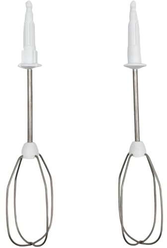 NaschLager Schneebesen 00659596 kompatibel mit Bosch Siemens Handmixer MFQ3010 MFQ3020 MFQ3030 MQ95020 300W 450W Ersatz Rührbesen Zubehör Rührstäbe Mixeraufsatz Mixstäbe 2 Stück rechts links