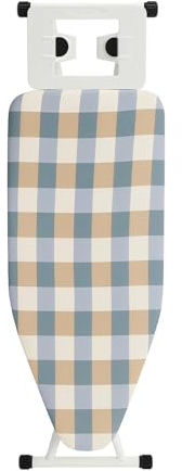 CROWNSHOP Ironing Board Universal Extra Wide Iron Board with Silicon Iron Rest Ironing boards Large Adjustment Height Lightweight Large Table TopIron Board Foldable Non Slip (Yellow-Green)