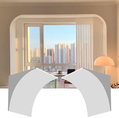 ByteRunning Kit De Esquina De Arco,Kit De Arco De Puerta De Espuma,Kit De Arco De Puerta Redondeado De 2 Piezas,Kit De Arco Precurvado para Marcos De Puerta,Pintable,para DecoracióN Interiores