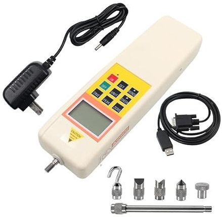 Gripstyrketestare, Tryck Pull Force Gauge Dynamometer med RS232 Anslut Computer Digital