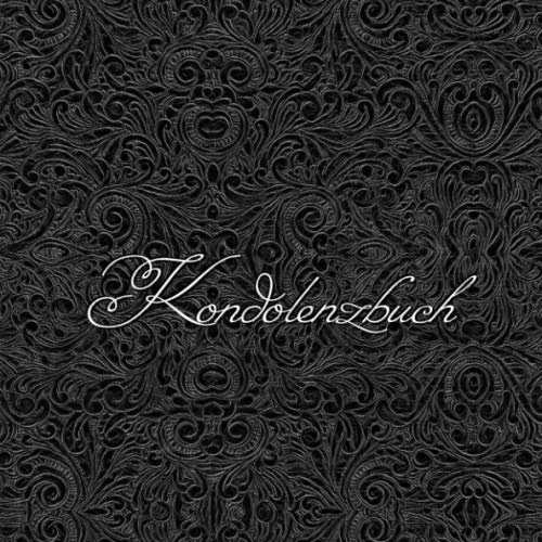Kondolenzbuch: Trauerbuch - Trauergästebuch zur Beerdigung - In liebevoller Erinnerung und viel Platz für Tröstende Worte und Gedanken - Trauer Erinnerungsbuch - Muster schwarz weiß