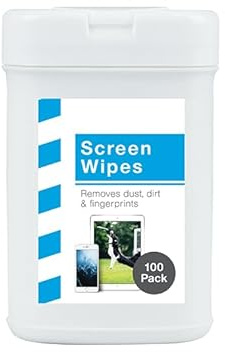 Invero® 100x Anti-Static Cleaning Wipes ideal for Laptop Computer Screens Keyboards Tablets Phones or General House Dusting