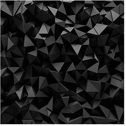 VISCOM® Memoboard Glas - Design Glasboard, Magnetwand Design, Magnetisch, 50 x 50 cm Black Rocks