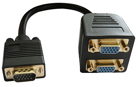 Euroconnex - VGA MACHO - 2VGA HEMBRA, 0.3mts.