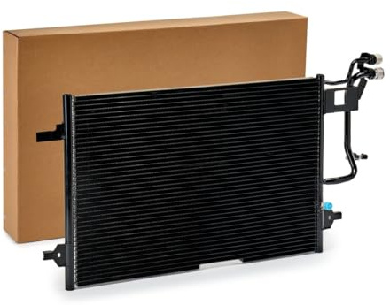 RIDEX 448C0196 Klimakondensator Klimaanlage Auto ohne Trockner Kompatibel mit VW PASSAT Variant 3B6 1H0820749A 6U0819380A 7H0820896