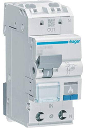 Hager ARC913D Brandschutzschalter 2polig 13A 230V grau